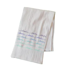 ALAMEDA BLUE WAVE FLOUR SACK KITCHEN TOWEL