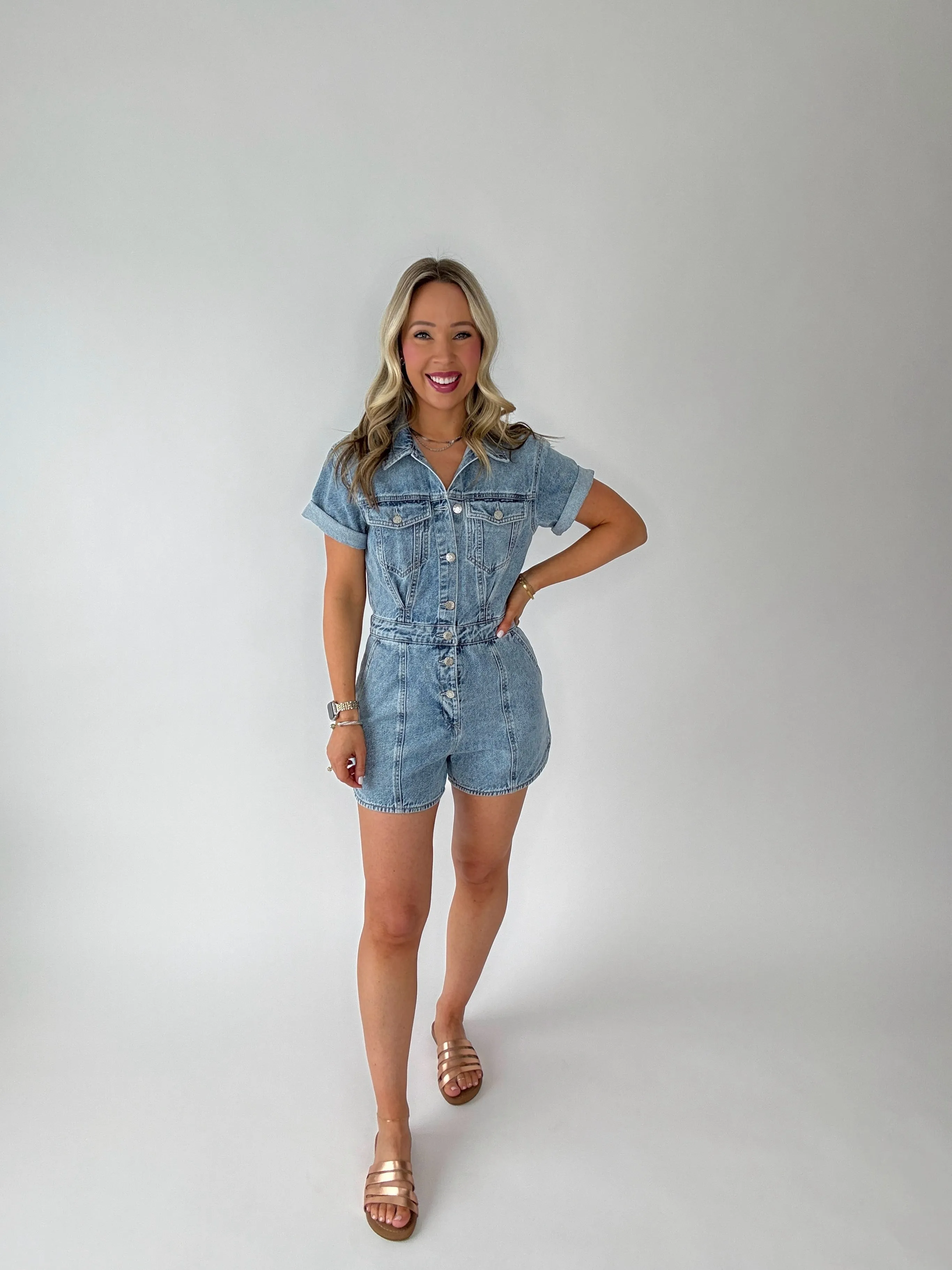 Day Dreamer Denim Romper