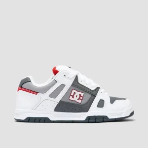 DC Stag Shoes - White/Grey/Grey