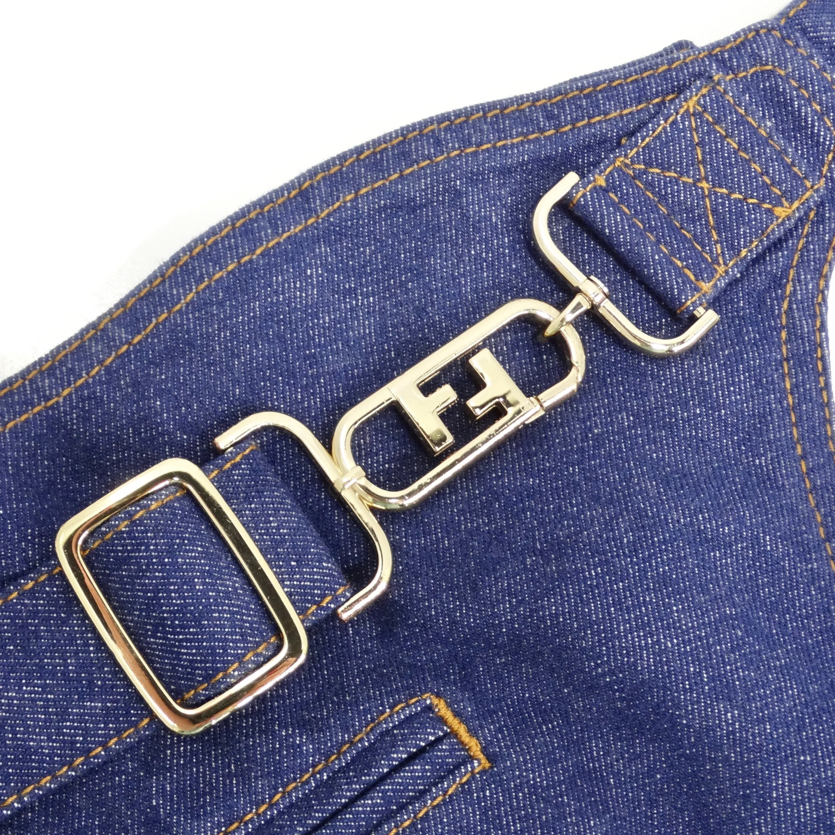 Fendi Denim Skirt Belt