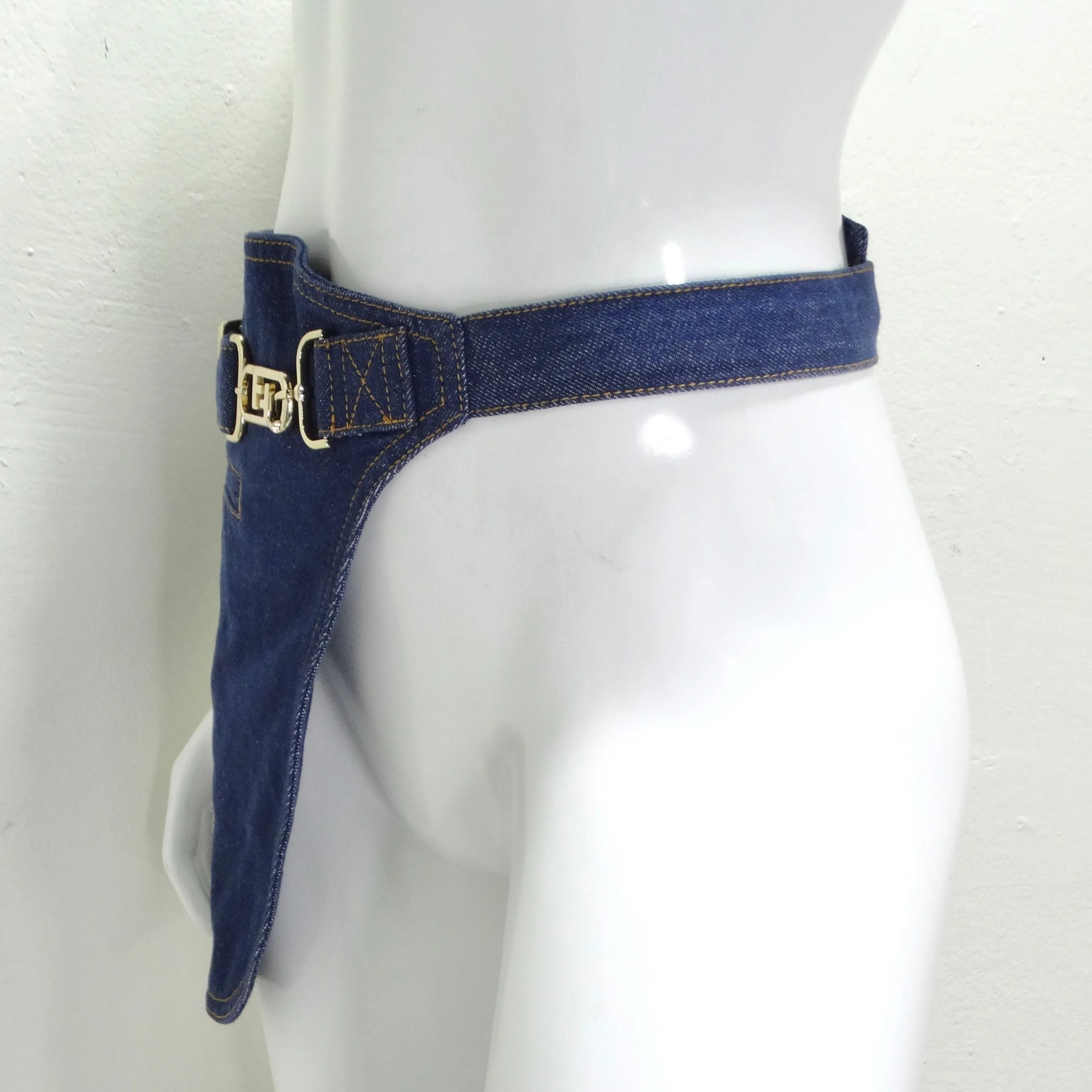 Fendi Denim Skirt Belt