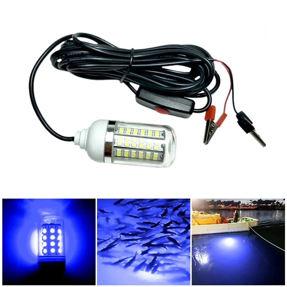 Fishing Light LED Lure Fish Lamp Attracts Prawns Squid Krill Underwater Lights