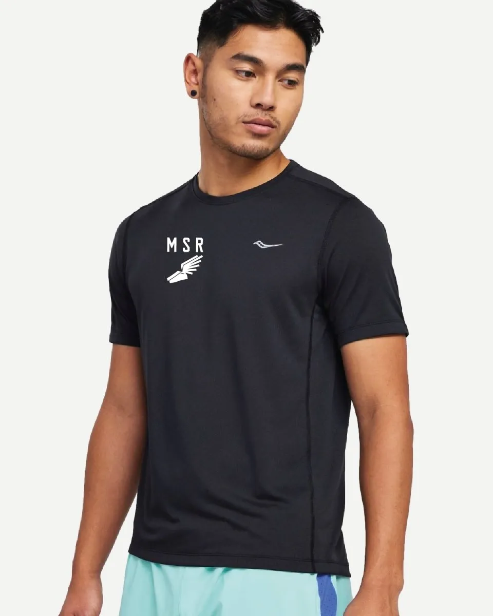 M Stopwatch Short Sleeve Men - Black