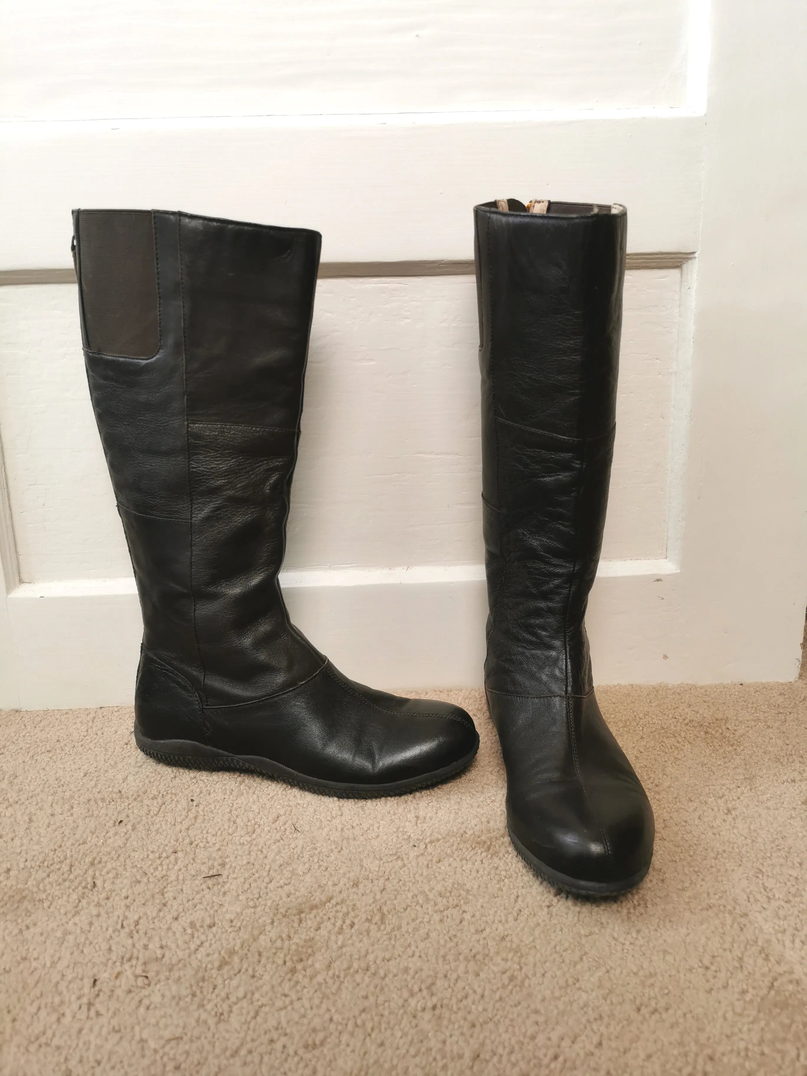 WOMENS SIZE 7.5 - SOFTWALK, Tall Leather Boots, Brown VGUC B58