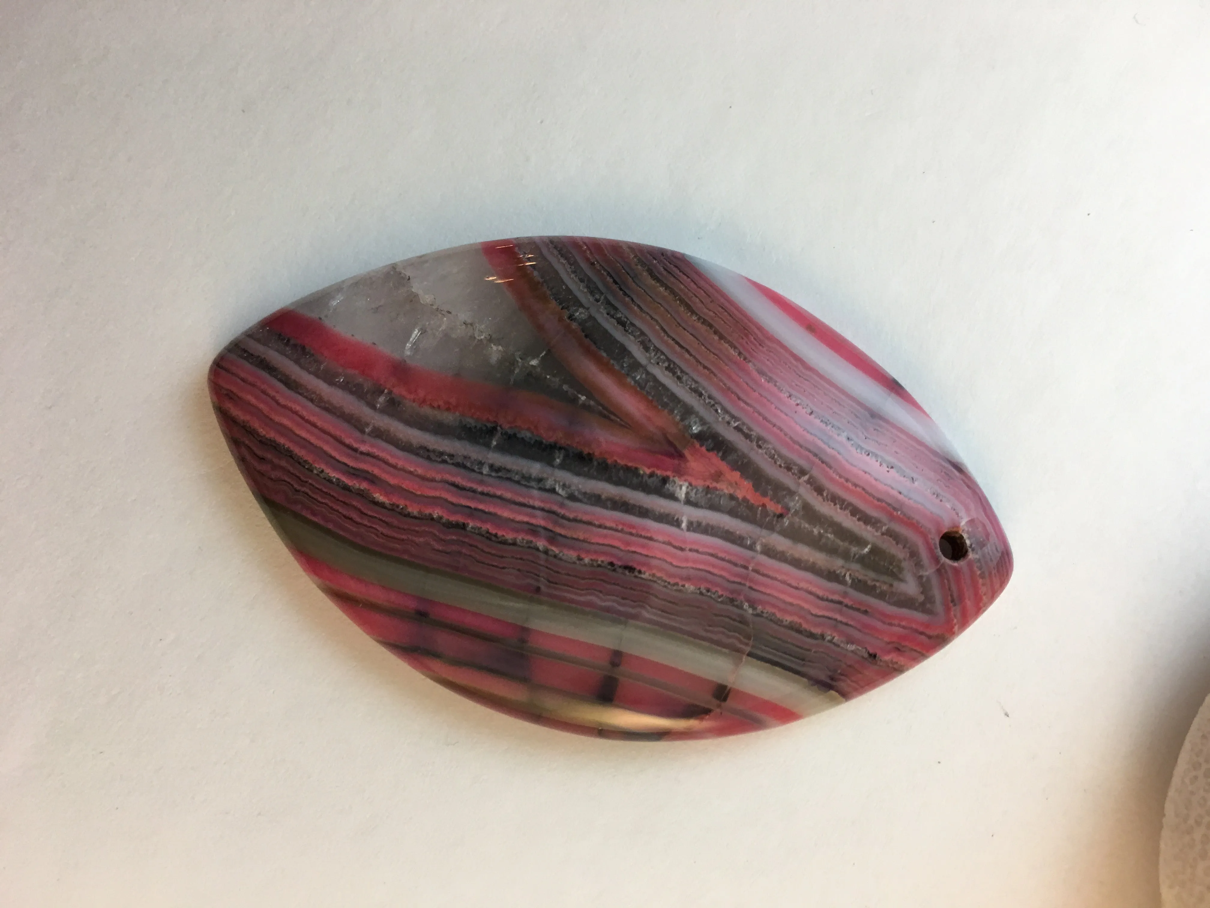 ZOEY-  Pink Onyx Druzy Geode Agate Pendant